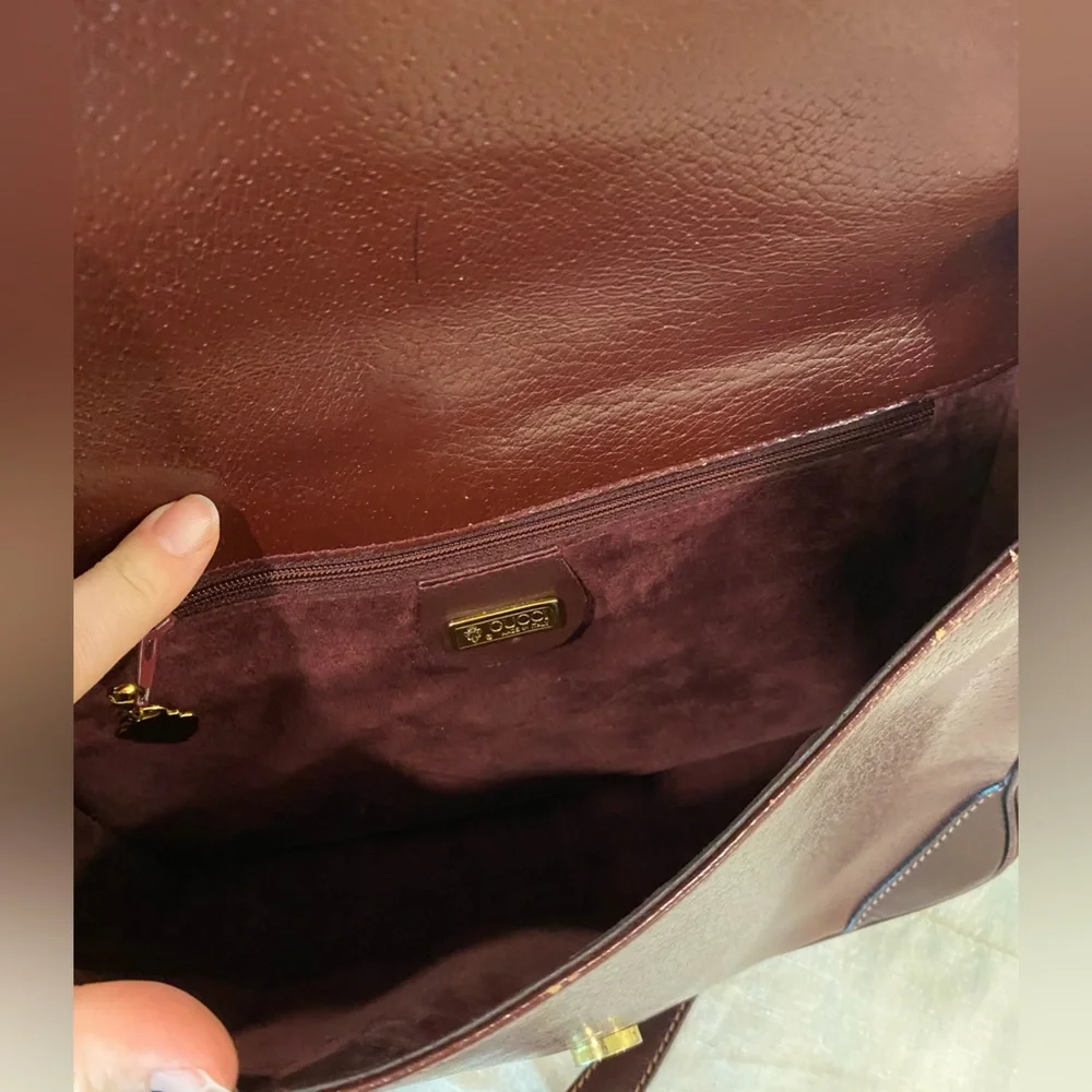 Gucci Brown Leather Crossbody Bag - Picture 13 of 16